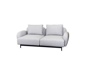 Cane-Line - Aura 2-pers. sofa m/lavt armlæn  Light grey, Cane-line Ambience
